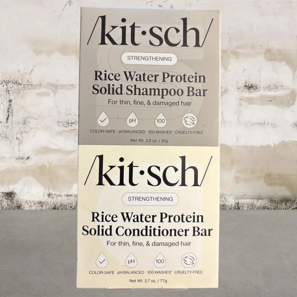 Kitsch Rice Water Shampoo & Conditioner Bar Combo NIB